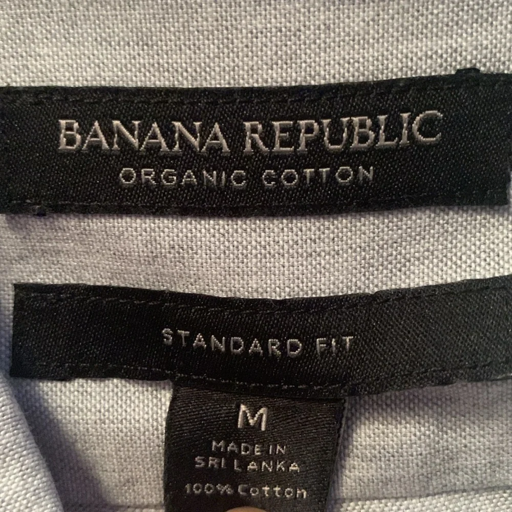 Banana Republic Light Blue Button Down Shirt Size M #517